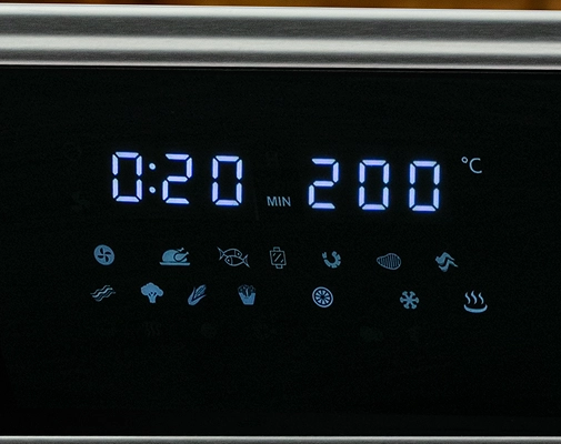 Painel digital do Forno e Fryer Gallant Digital Rotisserie 25L