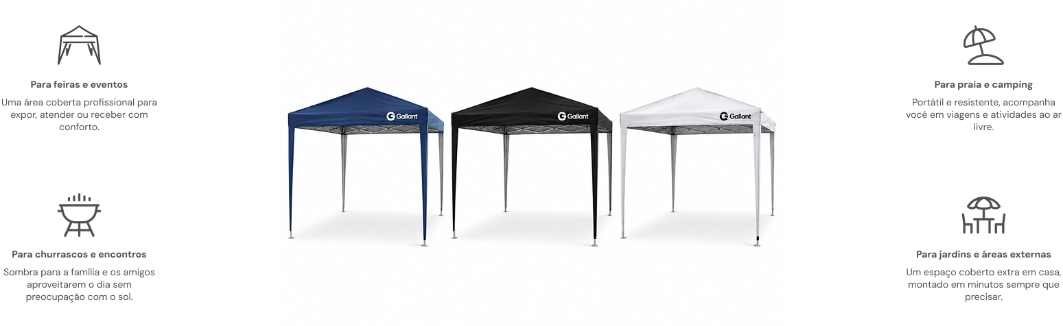 Imagem ilustrativa tenda gazebo sanfonado dobrável